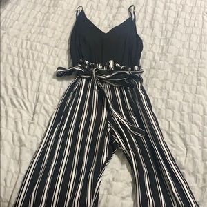 Black and white romper